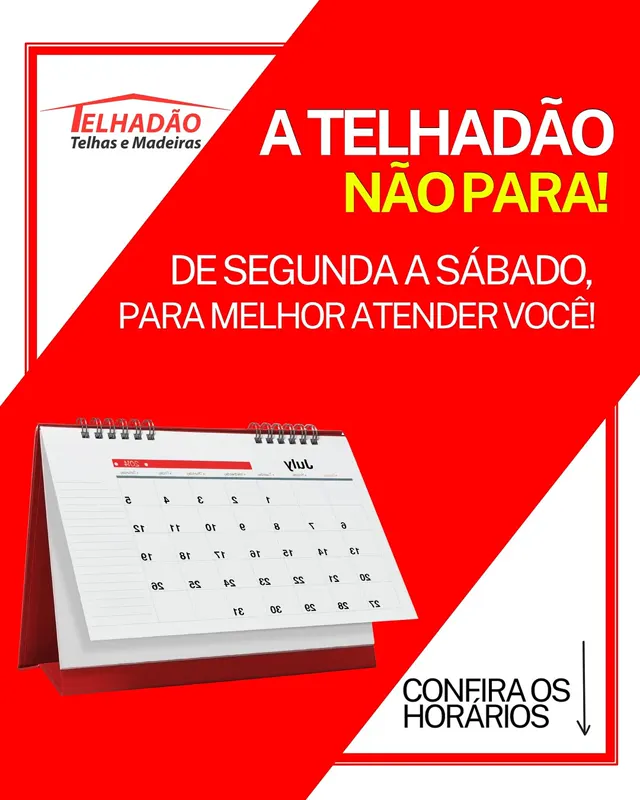A Telhadão não para: de segunda a sábado