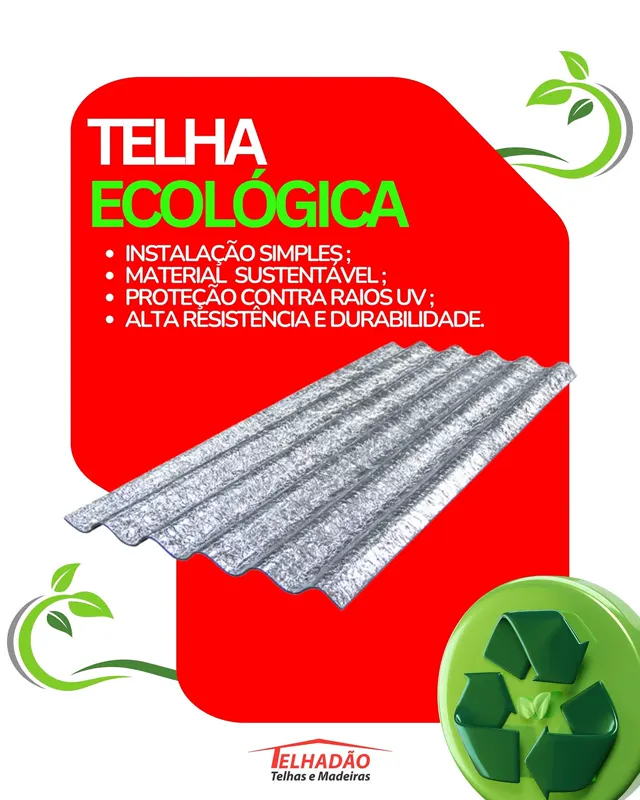 Telha ecológica: leve, sustentável e resistente